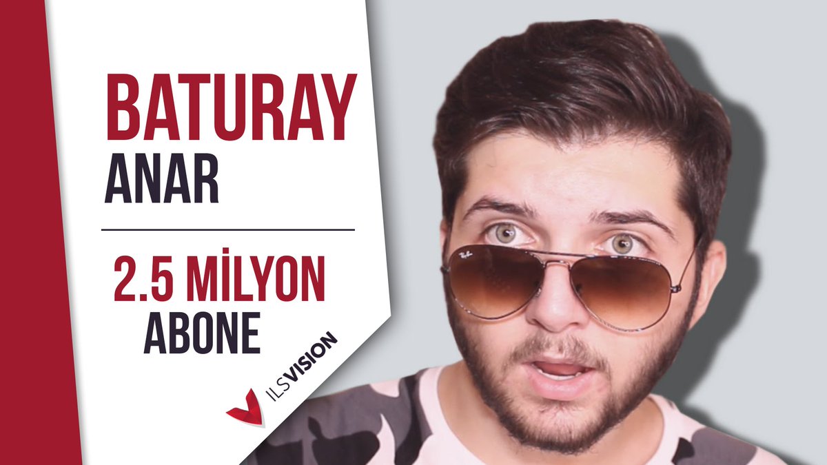 Partnerimiz Baturay Anar 2.5 Milyon Abone !! 😎  
<a href="/AnarBaturay/">Baturay Anar</a>