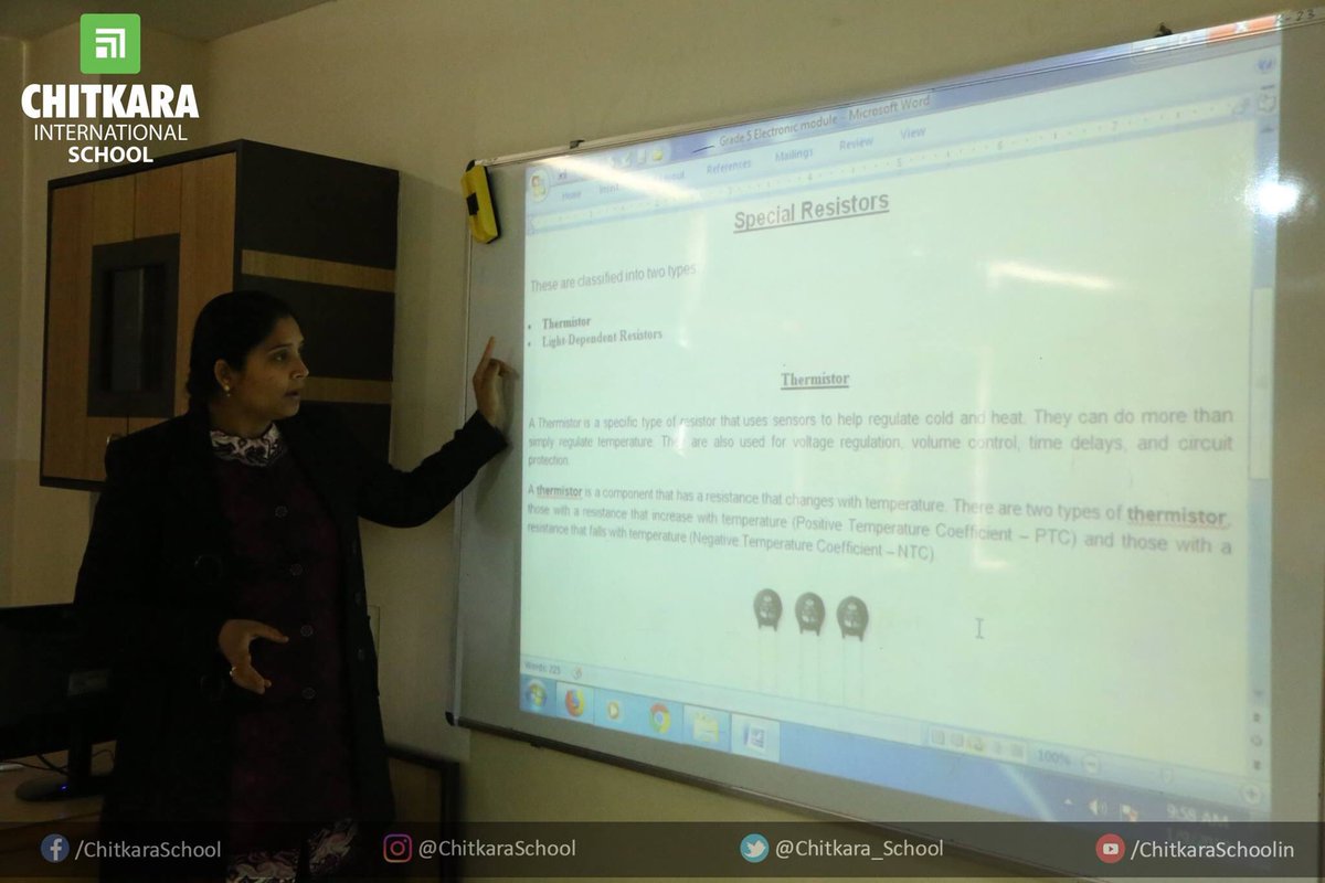 chitkara_school's tweet image. CIS demonstrated various components of Electronic components in which the working of resistors was explained. L.E.Ds, switches, L.D.Rs were also shown to the students of Grade 5.
.
.
#ElectronicModule #CIS #ChitkaraInternationalSchool #International #Students