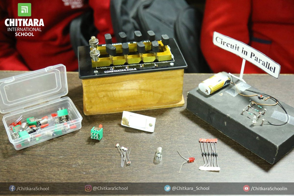 chitkara_school's tweet image. CIS demonstrated various components of Electronic components in which the working of resistors was explained. L.E.Ds, switches, L.D.Rs were also shown to the students of Grade 5.
.
.
#ElectronicModule #CIS #ChitkaraInternationalSchool #International #Students