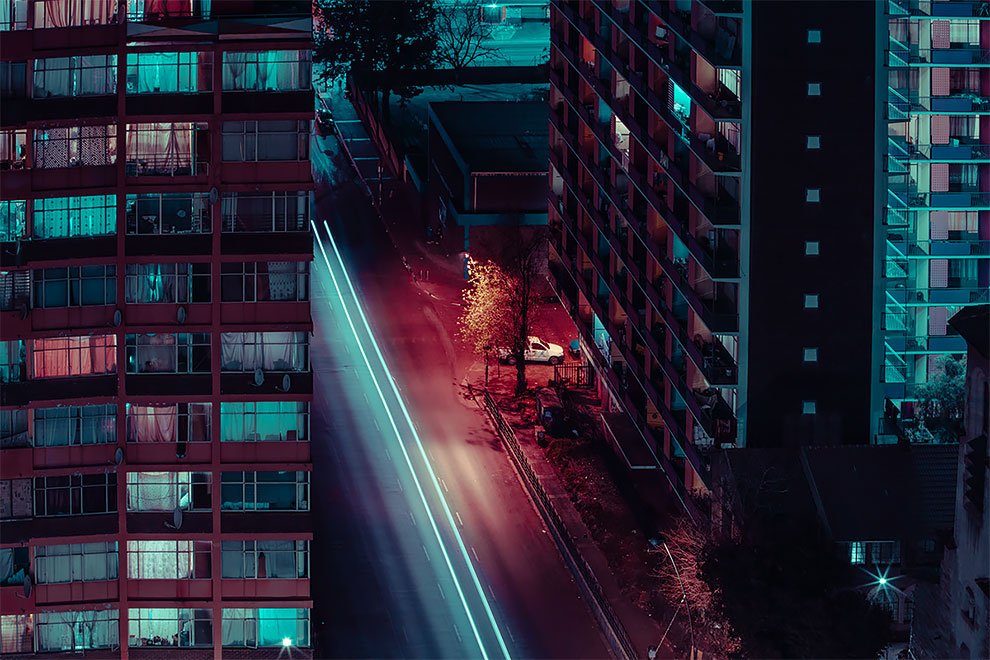 mixdevil66's tweet photo. "Midnight Gothic": Photographer #ElsaBleda Captures South African Johannesburg In Neon Nightscapes https://t.co/08m9jsCXnf https://t.co/oz6yGMYgup