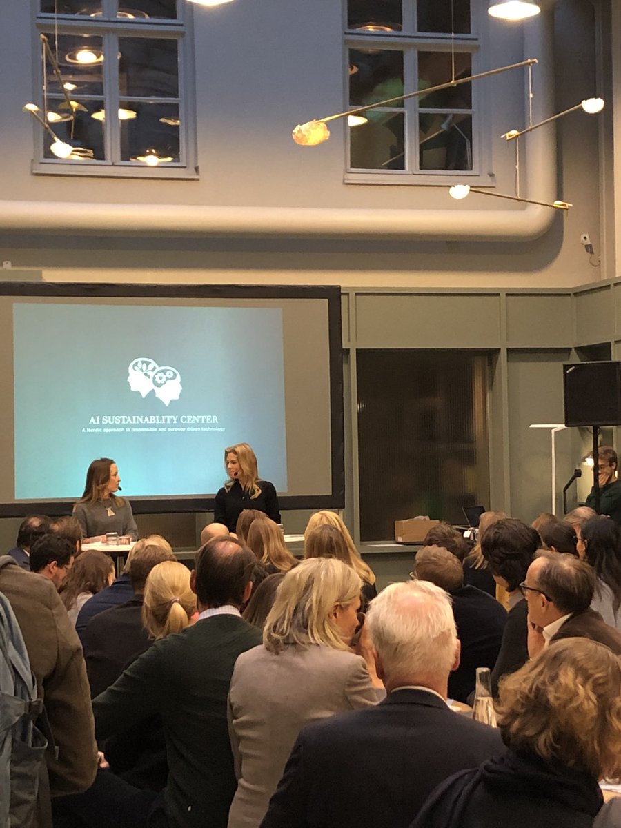 Brilliant <a href="/Elainegrunewald/">Elaine W Grunewald</a> &amp; <a href="/AnnaFellander/">Anna Felländer</a> are today launching the @AISustCenter 🙌 exciting and important! Read more here linkedin.com/pulse/ethics-a…