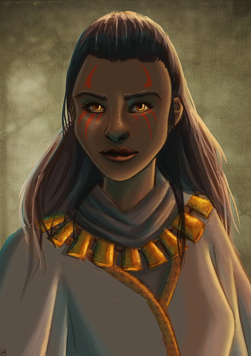 Ellie_Libelle's tweet photo. Mein erster Charakter für #EmptyGods. Allerdings noch nicht das fertige Bild, sondern nur eine Aufwärmbild in ihrer "einfachen Form". #characterdesign #illustration #conceptart #portrait #oc #artbook #portfolio #series https://t.co/rubyj0njrf
