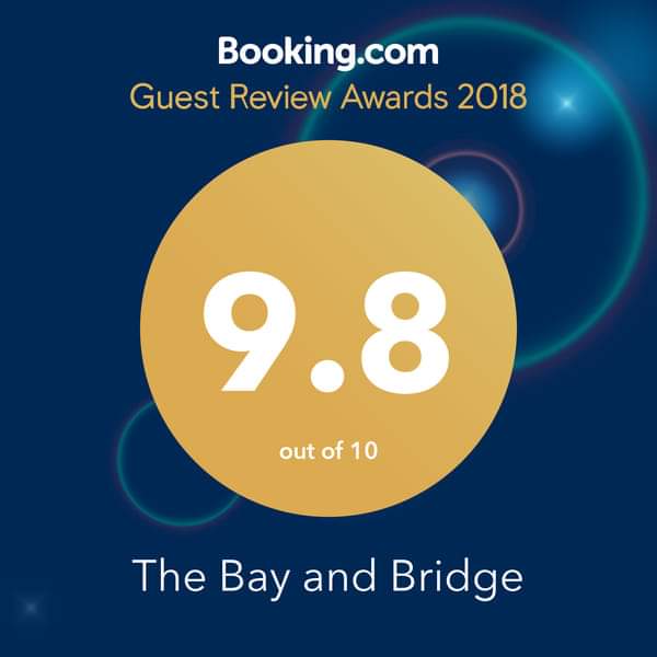 Delighted to announce that the Bay and Bridge recieved this award for 2018 from @bookingcom. We have only been trading since September and have managed to score one of the highest marks in the UK for a new Property, We are absolutely delighted! #loveourguests #happyguests #thanks