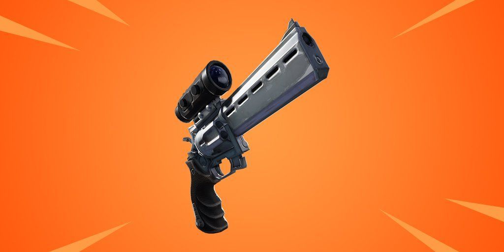 FortniteFrance's tweet photo. ✔️ Info Off
Une nouvelle arme va bientôt sortir: le revolver à lunette. 😍 
Arme puissante et précise! Que demander de mieux?

Vous pensez que c'est une arme puissante ? 😏

Découvrez tout ça dans cet article:
https://t.co/XtxgNvqdPo

 #RT Si vous avez hâte de l'essayer! 😎 https://t.co/VbEJGDOTL1