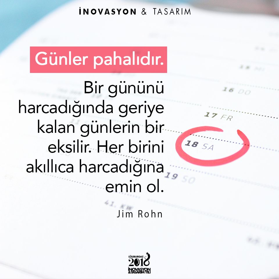 Çok şey yapmak isteyip hiçbir şey yapamayanlardan olmayın. #2018lity #lüleburgaz