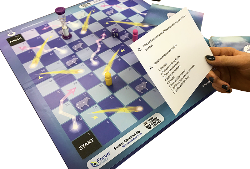 The_Sleep_Game's tweet photo. How can you engage with #parents &amp; families around getting a good night's sleep with their child? Play @The_Sleep_Game with them at #childrenscentres or #nurseries. Created by @focusgames, @WSCCNews &amp; @nhs_sct https://t.co/x87X2GFHDb