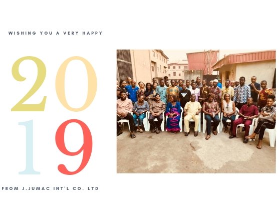 jumacgroup's tweet photo. Never too late for a Happy New year Jumac Team#manufacturing 

#ourmission #ikeja #nigeria #team #manufacturing #madeinnigeria #plastics #plastic #suitcases #bags #wholesalers #customers #clients #plasticproducts #nigeria #nigeriancompany #technology #giftideas https://t.co/BotuFbPNxm
