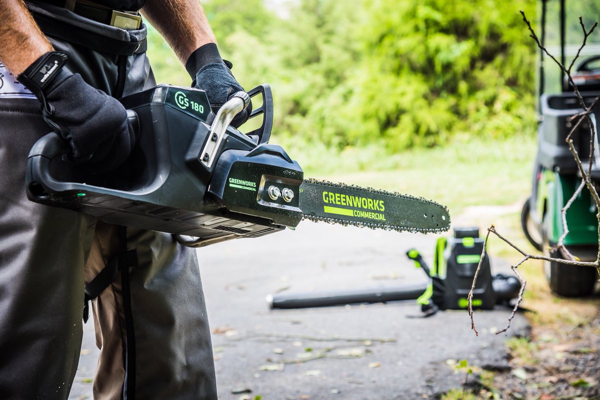 greenworkstools's tweet photo. Save time, money and your crew from making unnecessary trips to the gas station. For the roughest and toughest jobs, GREENWORKS COMMERCIAL has you covered. #Greenworks https://t.co/9XCpLR89CF