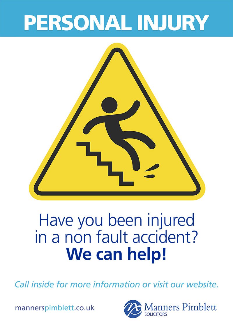PERSONAL INJURY OR ACCIDENT IN A CAR PARK: If you have been left with a serious injury after slipping in an employer’s car park, then you could be entitled to make a claim for compensation. Contact us to find out if you are able to make a claim info@mannerspimblett.co.uk