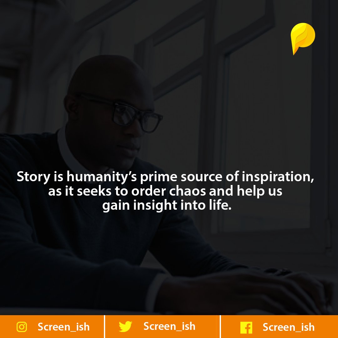 Screen_ish's tweet photo. Our appetite for story is a reflection of the profound human need to grasp the patterns of living, not merely as an intellectual exercise, but within a very personal, emotional experience https://t.co/wGbxp2TLRT