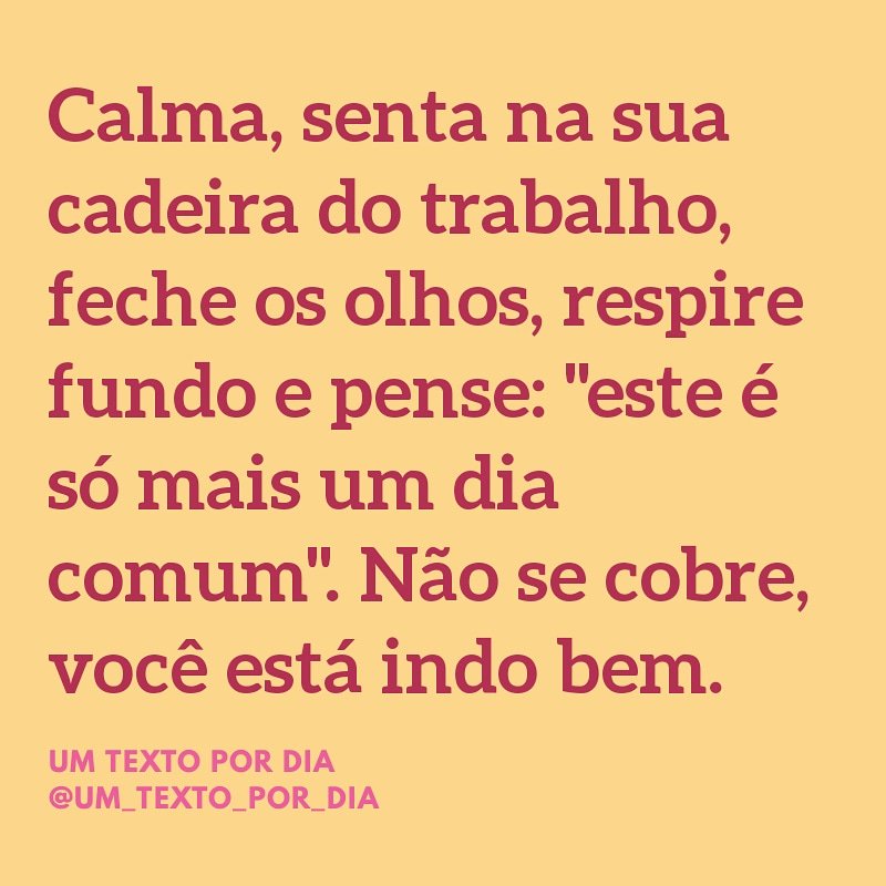 um texto por dia on Twitter: um texto por dia on Twitter: