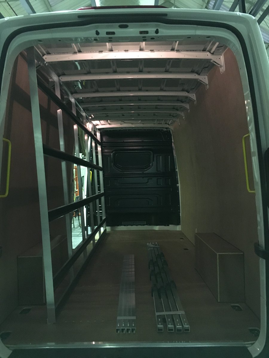 ArrowVanRacks's tweet photo. In need of Racking, want to stand out on the road....look no further! Just take a look at the job done here at @ArrowVanRacks talk about transformation, We have one very happy customer. 🤩😁 https://t.co/imaVeA4NXI
