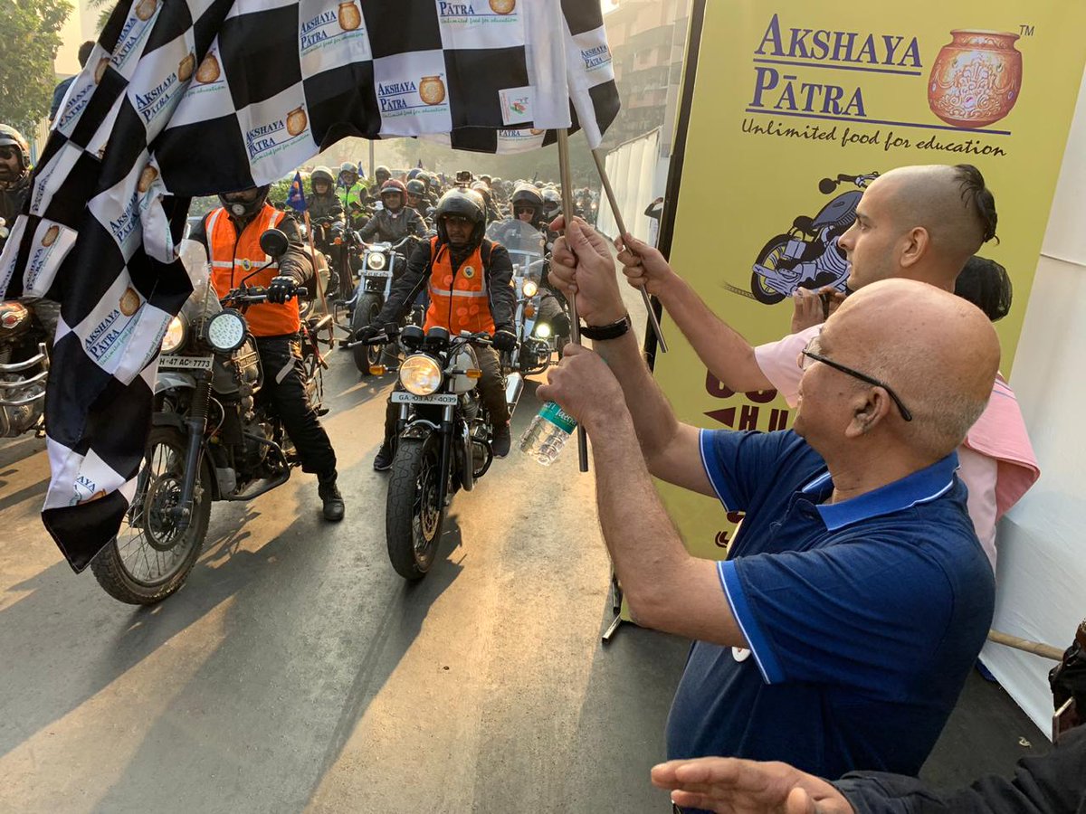 AkshayaPatra's tweet photo. #OutrideHunger 2019 was a great success.

Go behind the scenes,
https://t.co/zkkM7wvhD3

#Bikers #RideForACause https://t.co/OQi91QOuID