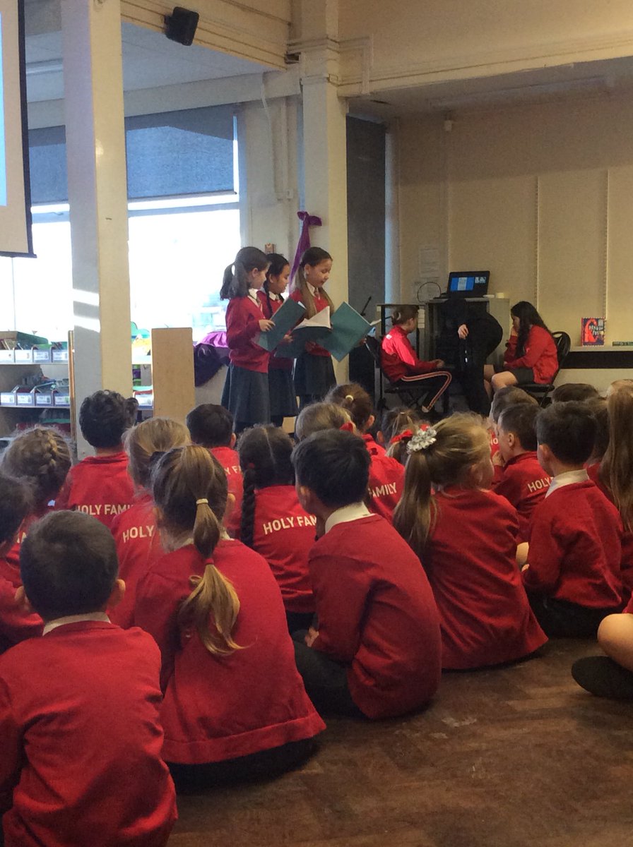 HFyear4's tweet photo. Sharing our work on Dragon Post by @EmmaYarlett this morning in assembly. #LetterWriting #WholeSchoolBook #DragonPost https://t.co/MKgmIoyR3u