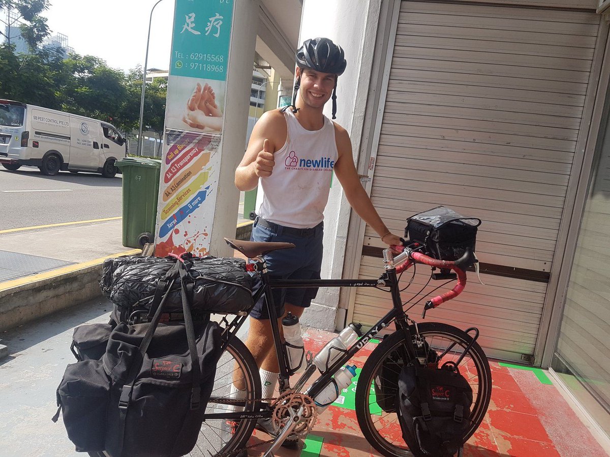 Jake Johnson is cycling from Singapore all the way back to the UK to help raise vital fund for Newlife! Thanks to Jake for his fantastic support, we love reading his updates about his journey! To donate, please take a look at Jake’s Just Giving page: justgiving.com/fundraising/cy…