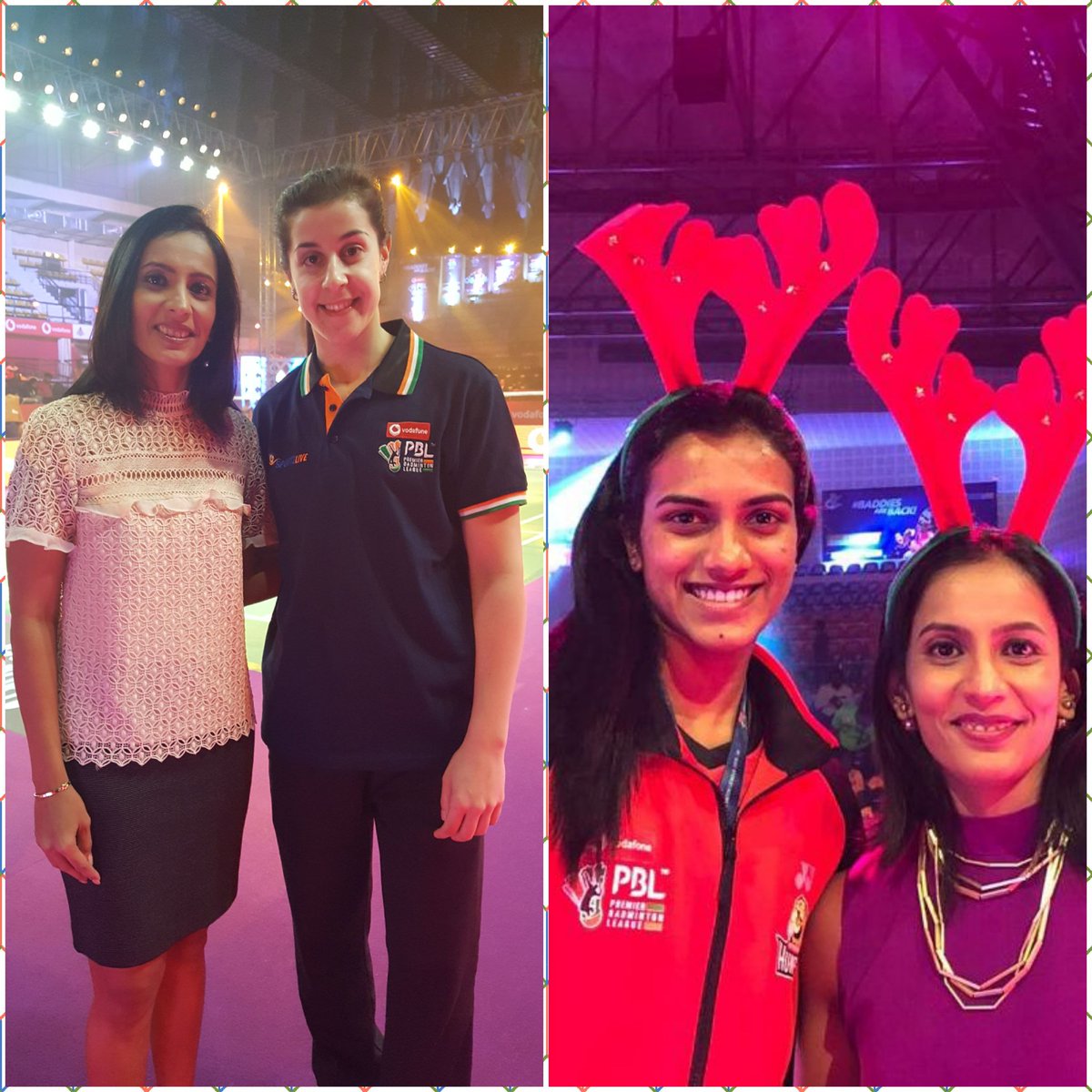 aparnapopat's tweet photo. Alongside world badminton's Ultimate #Champions #Rolemodels #Ambassadors
@CarolinaMarin @Pvsindhu1 It was fun interacting with you throughout the #VodafonePBL #PBL4 #PBL2019 @StarSportsIndia @PBLIndiaLive #Badminton https://t.co/ltSmWrjy49