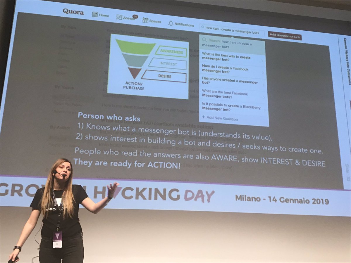 DigitalAndCo_'s tweet photo. #quora è un ottimo strumento per parlare ai propri prospect perché le persone su quella piattaforma sanno già di cosa hanno bisogno. Puoi imparare molto sui tuoi clienti #GHDAY #GrowthHacking https://t.co/RuHdtiKN6g