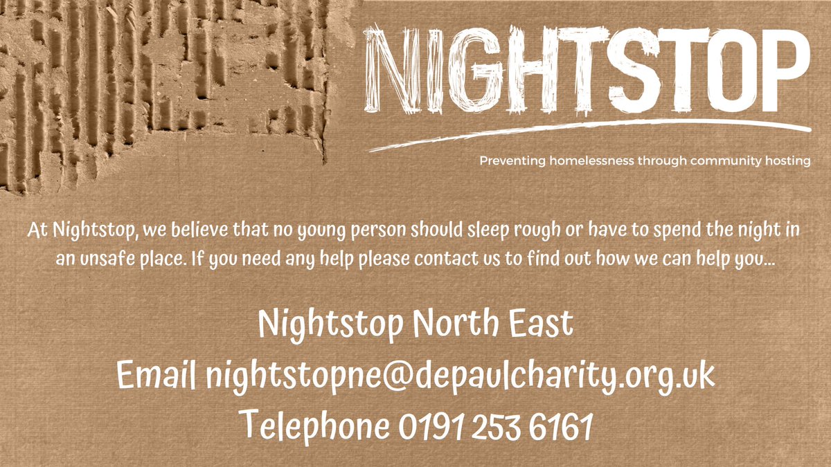 NorthumbriaYA's tweet photo. Following one of our recent workshops here is the contact number for Nightstop... https://t.co/OyVep0IYYl