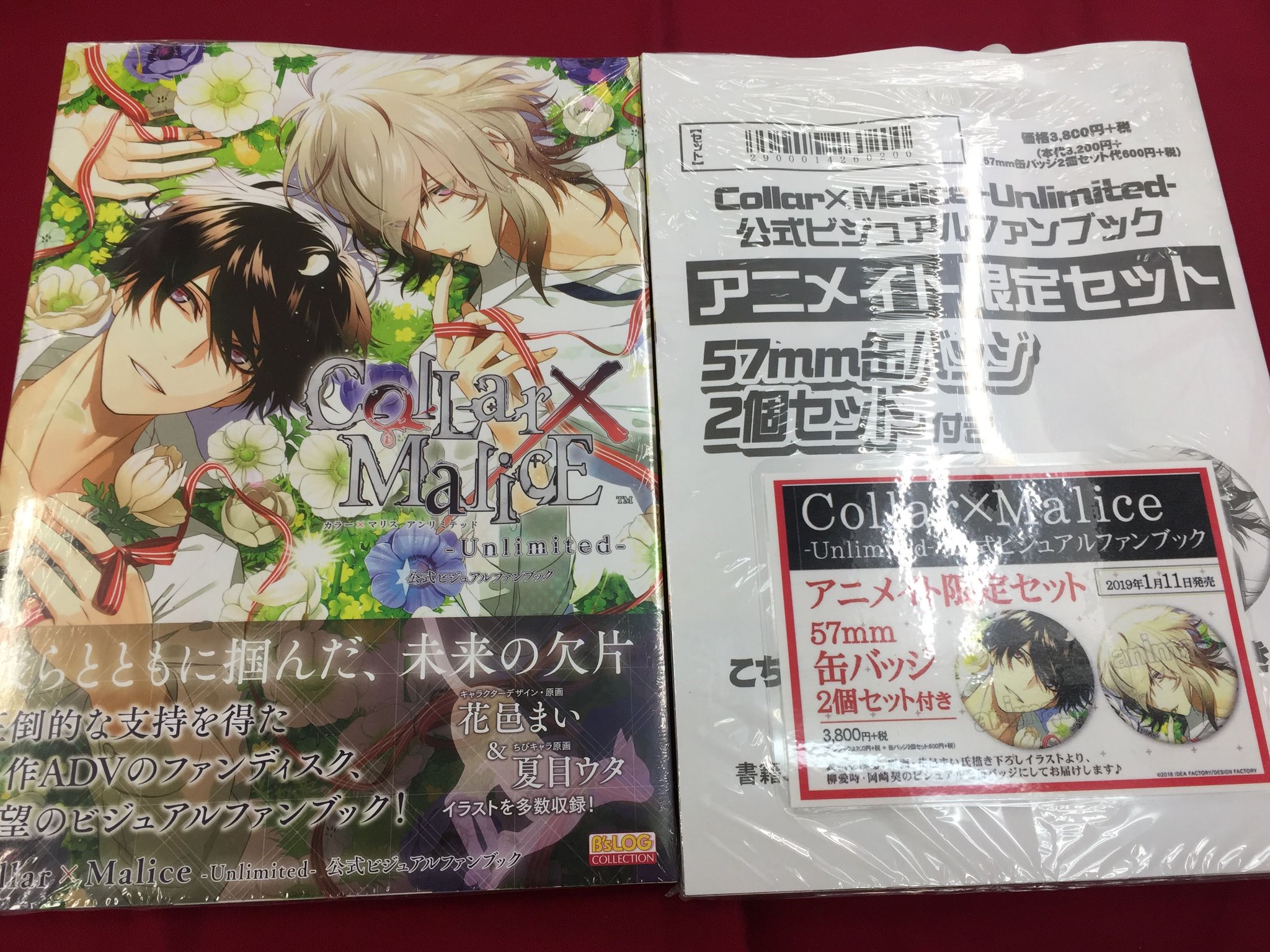 2冊】Collar×Malice Unlimited 公式ビジュアルファンブック Collar×Malice 公式ビジュアルファンブック | Collar×Malice