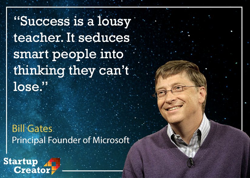 thewisdomposts's tweet photo. Success doesn't protect you from failing. Everyone can loose. And there is nothing wrong about that. What's important - is to get up afterwards! ✊ [824x587] #MotivationalQuotes #BillGates
⚡️RT IF YOU AGREE🔥
#motivation #quotes #motivationalquotes #getmotivated #nlp #selfimpr… https://t.co/CuAzjbOOyr