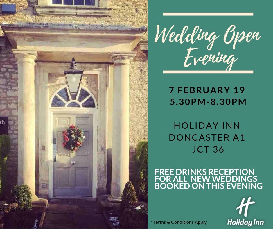 ❤️ date for your diary ❤️ Wedding Open Evening at Holiday Inn Doncaster #weddings #Doncaster #doncasterisgreat #SouthYorkshire #weddingvenue #rotherhamiswonderful #barnsleyisbrill #SheffieldIsSuper