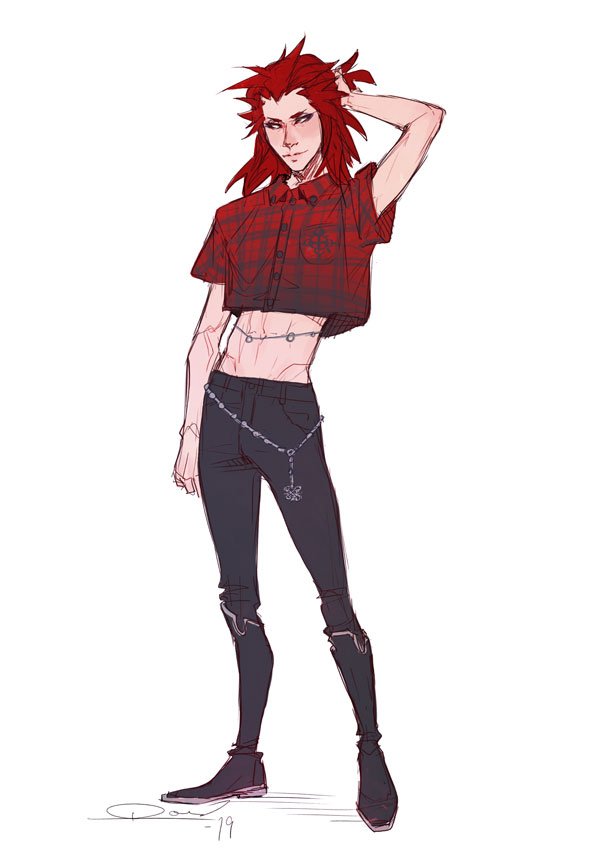 toherrys's tweet photo. Uhm this top is Hot Topic's Axel thing in their KH merch. It's perfect and I hope he ends up wearing it in game https://t.co/4VEmjxP2AD