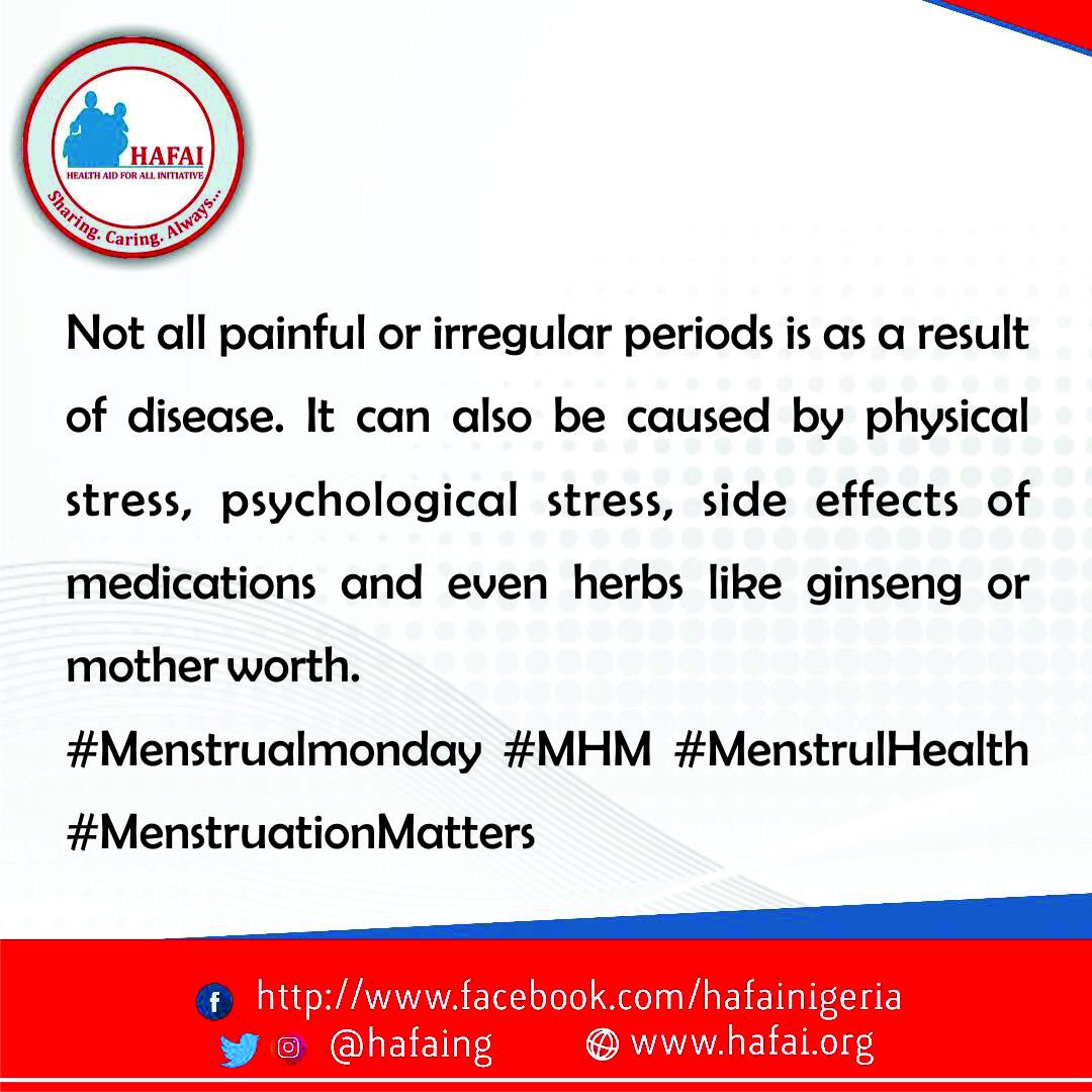 HAFAIng's tweet photo. Period or Menstrual problems are one of the 4 most common reasons why women of reproductive age will see a Gynaecologist.
#MenstrualMonday #MHM #MenstrualHealth #MenstruationMatters #health #women #Reusablepads #WashablePads #Menstrualkit https://t.co/fNOVipFc87