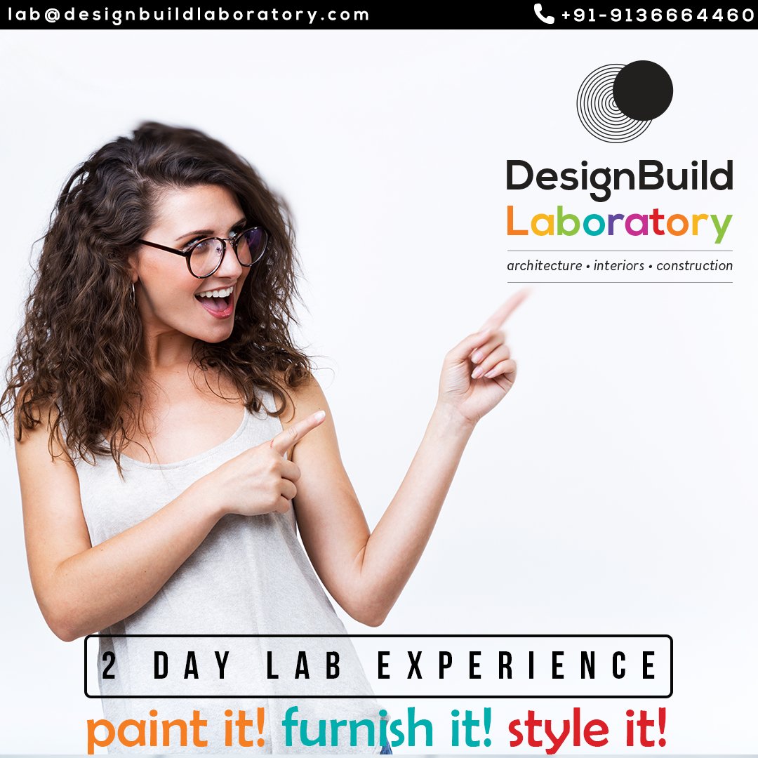 DesignBuildLabo's tweet image. Learn To Design Your #Home #Better On Your Own
With Our 2 Days Lab Experience
Paint It! Furnish it! Style it!

For Enquiry👉Contact:+91-9136664460
Website: bit.ly/2Qk4411

#Design #InteriorDesign #HomeDecor #DesignBuildLab
#interiordesigner #homedesign