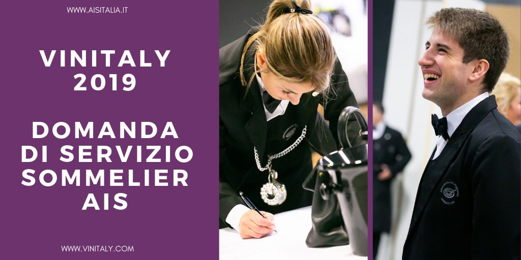#Sommelier AIS, sono aperte le domande di servizio per #Vinitaly2019. Avete tempo fino al 15 marzo per iscrivervi. Il modulo è disponibile sulla home di aisitalia.it :)