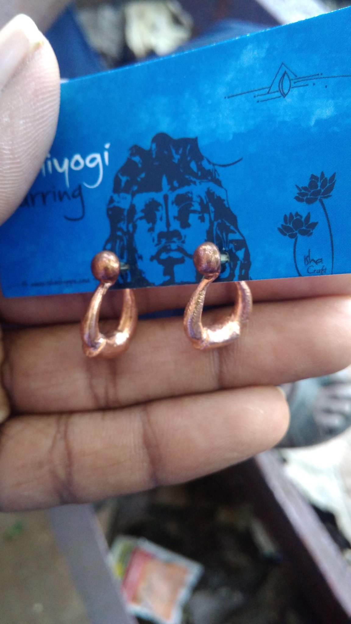 Aggregate more than 89 adiyogi copper earrings super hot 3tdesign.edu.vn