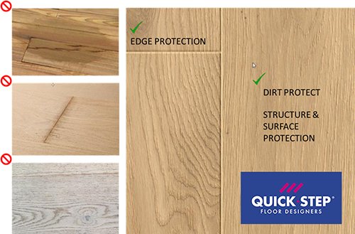 Quick-Step introduceert een nieuwe innovatie op de Parquet collectie: EASY TO CLEAN. Deze nieuwe technologie maakt de vloeren niet alleen uiterst bestendig tegen water maar beschermt ook tegen vuil voor een blijvend mooie vloer. Lees meer: bit.ly/2H3sGqP