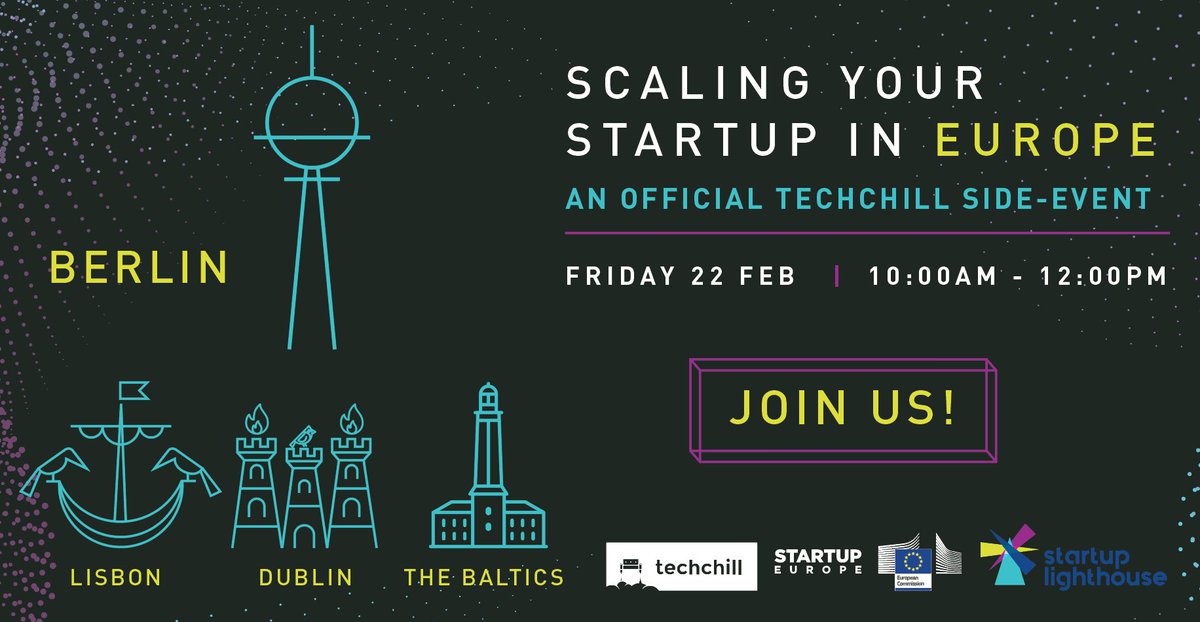 Any fellow startups going to <a href="/TechChill/">TechChill | #techchill2026</a> ? Thinking of scaling up in Europe ? 🚀
This is your chance! Come meet us and other top startups selected by <a href="/eu_lighthouse/">Startup Lighthouse</a> at this official side-event! #growth #scale
📅 Fri 22 Feb, 10am
👉 Save your spot now!
startuplighthouse.eu/hall-of-fame/a…