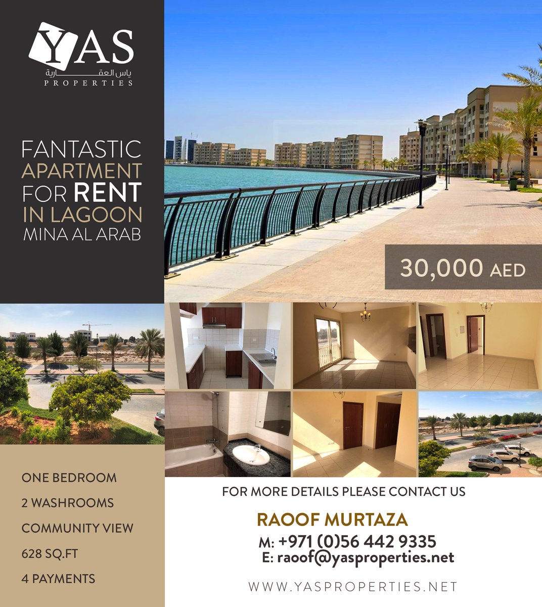 YAS_Group1's tweet photo. Fantastic 1 Bedroom apartment for Rent in Mina Al Arab .
For further details please contact us : +971 (0)56 442 9335.
#Yas #Yas_Group #Yas_properties #1Bedroom #apartment #Rent 
#Lagoon #Mina_Al_Arab #RAK #UAE https://t.co/5Z3jwkapUL