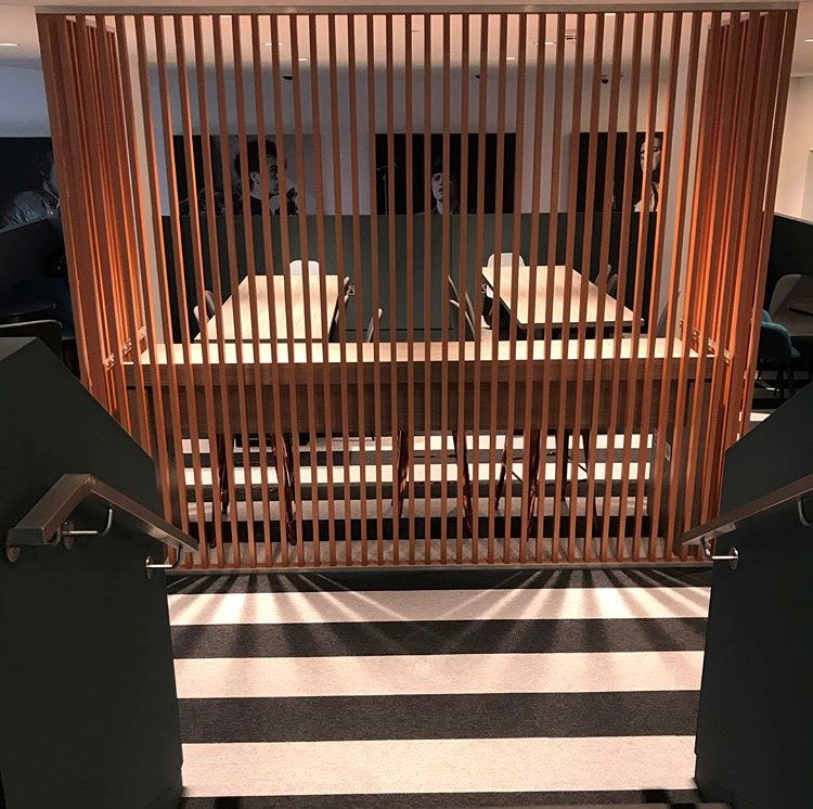abflooringltd's tweet photo. IQ Students, Hammersmith. Forbo products throughout, Tessera Layout &amp; Outline plank carpet tiles, Marmoleum to study booths &amp; Flotex concrete planks #forboflooring #IQStudents 2/2 https://t.co/pgKS1GK7F0