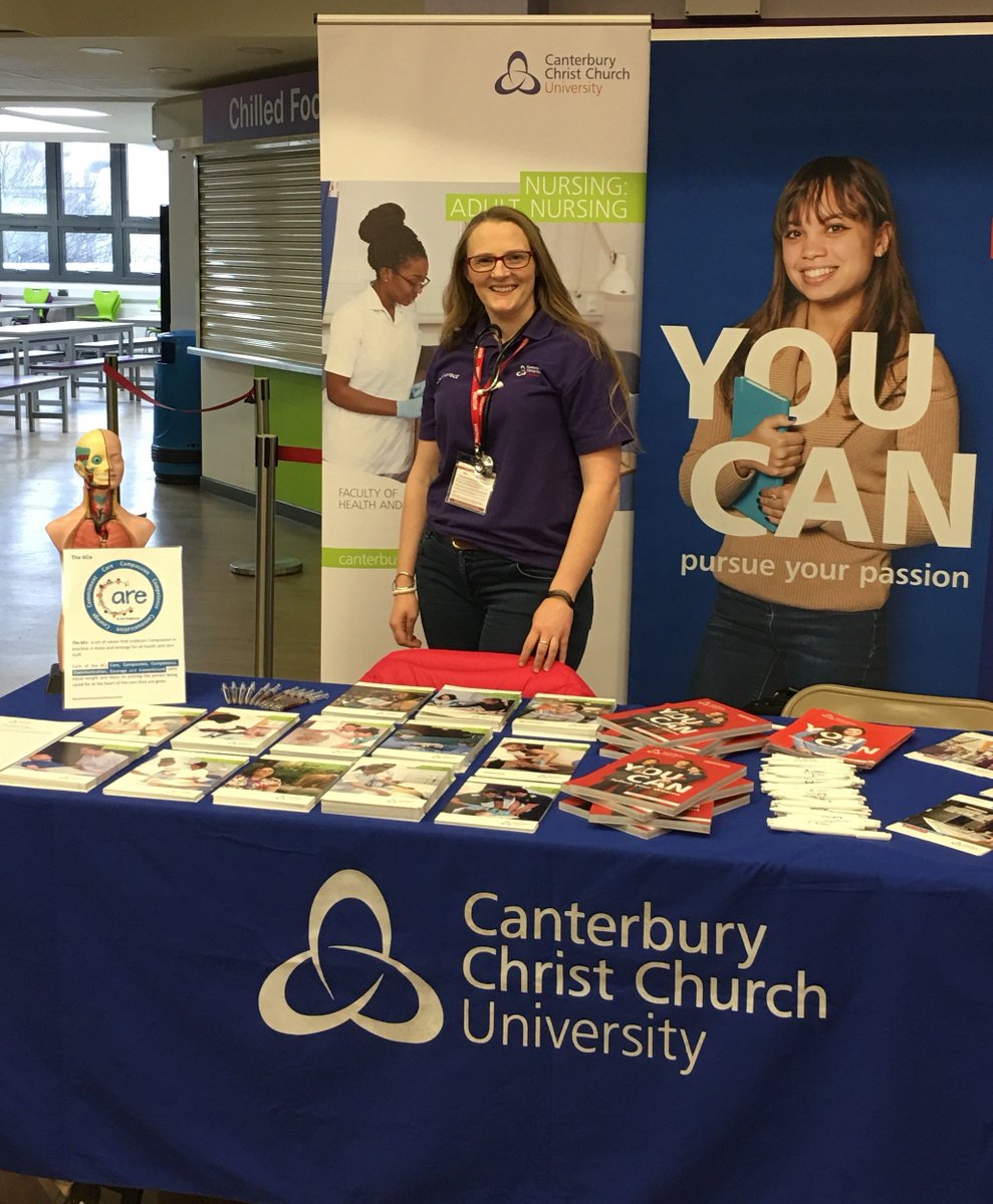 CCCUEngagement's tweet photo. @CCCUEngagement A great day for the Health &amp; Care Engagement Team at Rainham Mark Grammar School Career Fair.  Fantastic students, lots of interest for Health &amp; Social Care courses at @CanterburyCCUni 😃 https://t.co/QZwitHAbF2