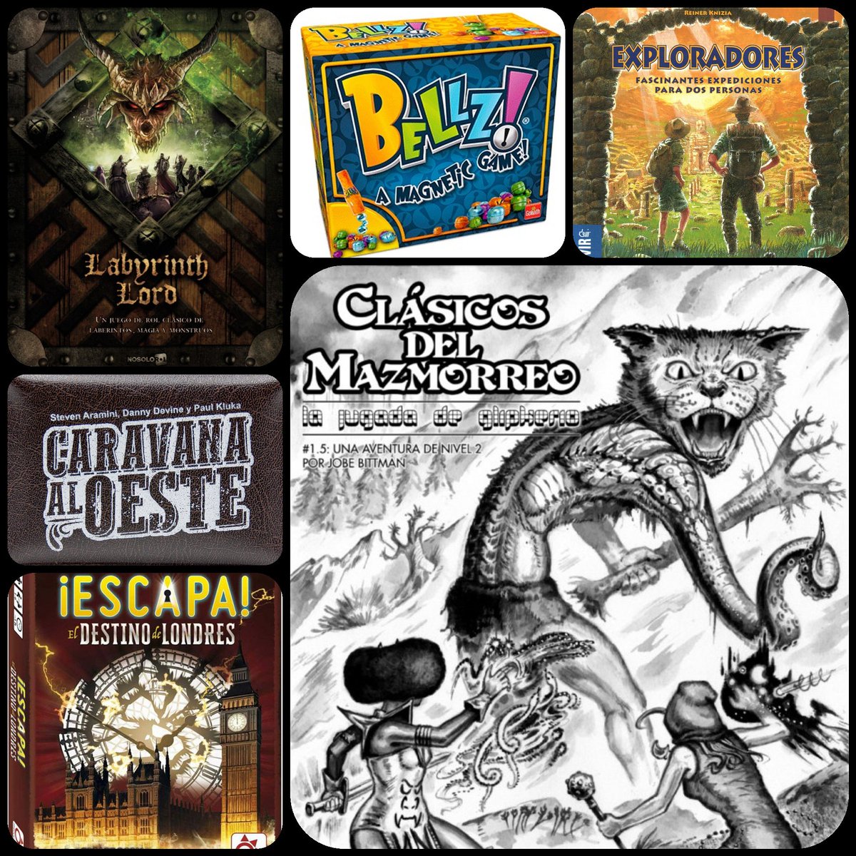 Jugados esta semana / Played this week:

#Bellz
#Exploradores
#CaravanaAlOeste
#ClasicosDelMazmorreo
#LabyrinthLords
#Escapa #ElDestinoDeLondres

#JuegosDeMesa #BoardGames #JocsDeTaula #JogoDeTabuleiro
#Rol #JugadosEstaSemana #PlayedThisWeek