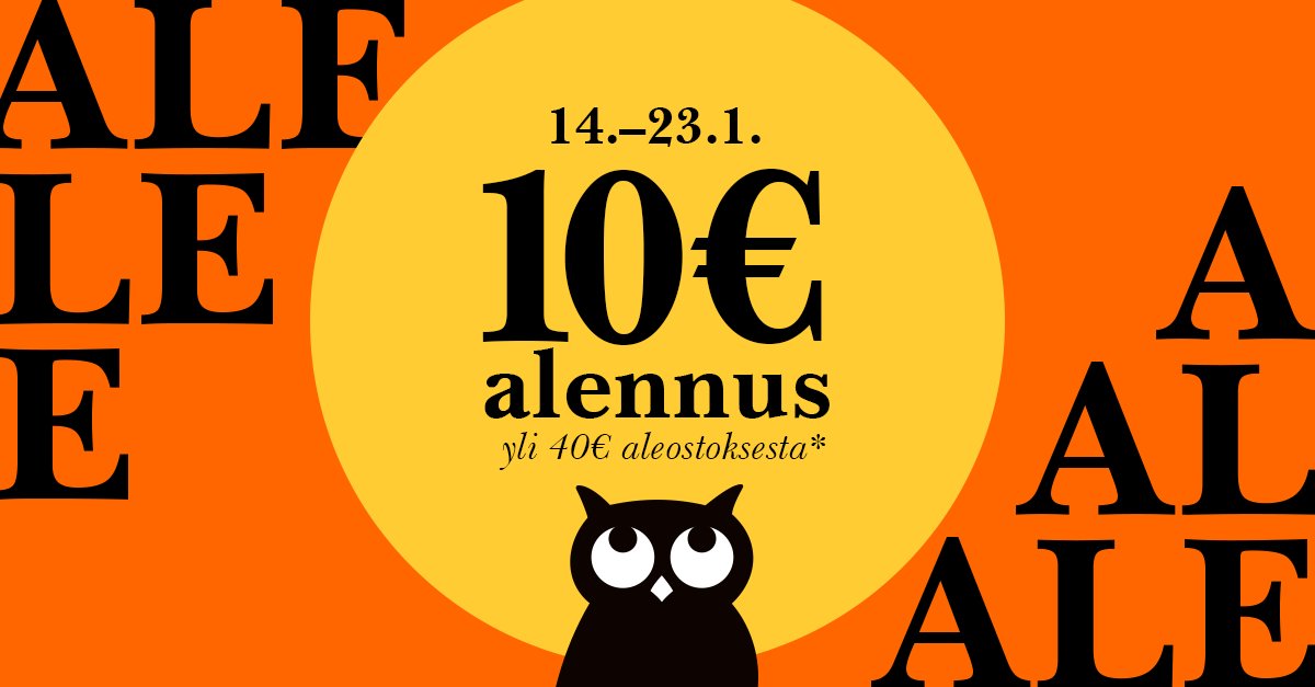 Suomalaisen ALE yltyy – saat nyt 10€ alennusta yli 40€ aleostoksesta! Tuotevalikoima vaihtelee myymälöittäin, mutta verkkokauppamme tarjousvalikoima vartoo täällä: bit.ly/suomalaisen-ta…