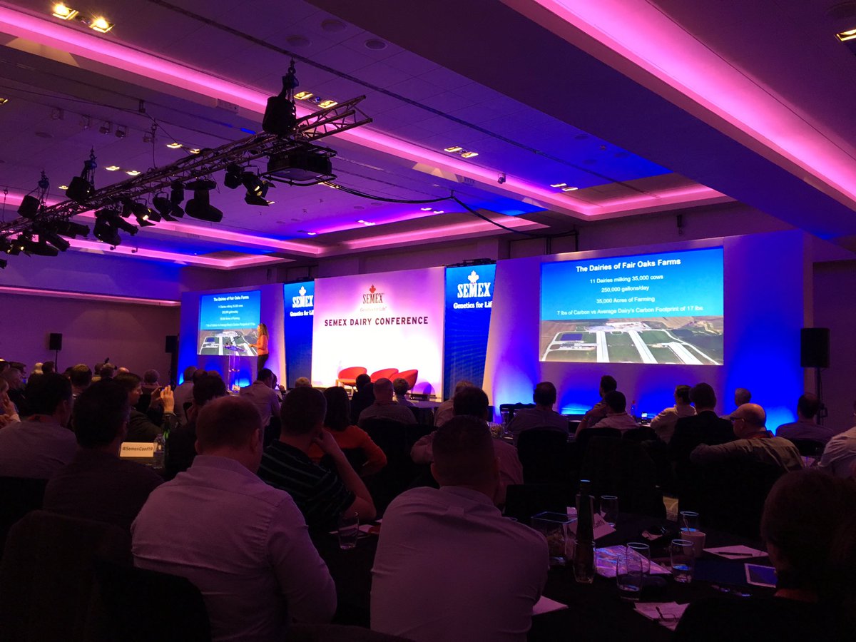 Sue McCloskey of @fairoaksfarms opens the 2nd session #SemexConf19 <a href="/AHDB_Dairy/">AHDB Dairy</a> <a href="/mdhcampbell/">@mdhcampbell</a>