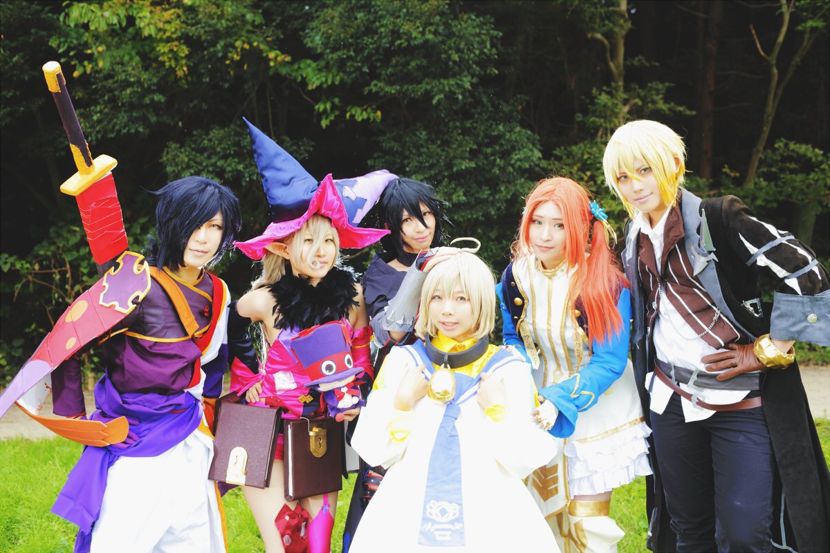 d55p_saku's tweet image. 【Tales of Berseria】ライフィセット

ベルベット：青灰
ロクロウ：Klotho
マギルゥ：アノ
アイゼン：ゆーり
エレノア：漓吁
Photo：なぎ