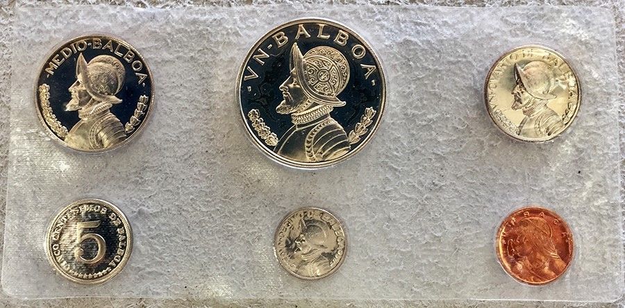 ASONUMPA's tweet photo. Primera cápsula 2019: serie de prueba de 1966 a 1974, fueron acuñadas en los únicos sest de 6 piezas en Panamá, la serie de 1966 a 1972 incluye un balboa ley 900 y el muy conocido 1/2 balboa sandwich o clad ley 400, de 1973 a 1974 el 1/2 balboa ya no era de cupro niquel. https://t.co/OA8WTA8C4f