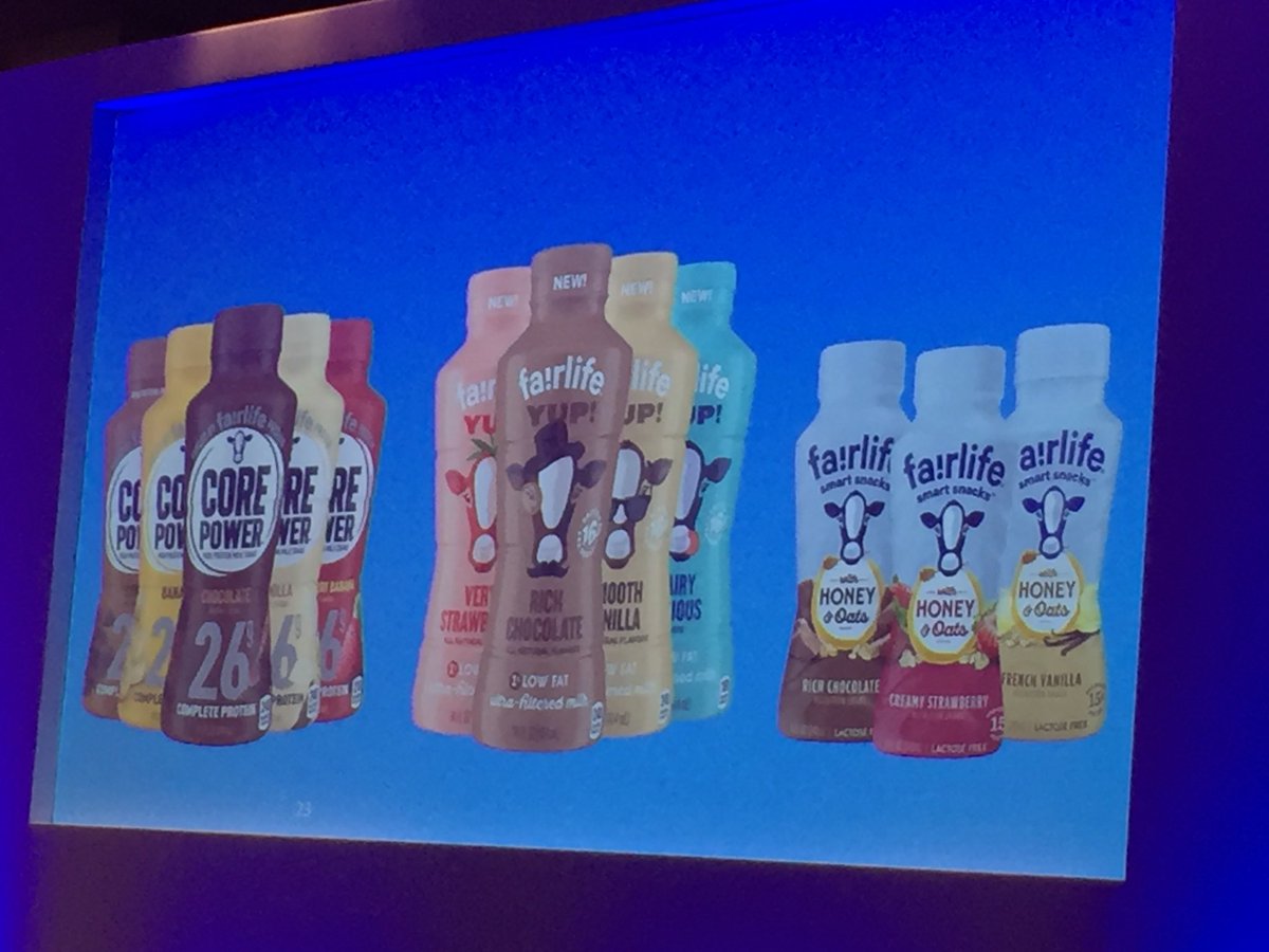 BrynDaviesARN's tweet photo. Great innovation and growth shown by Fairlife in USA. Product from the 38,000 dairy business Fairoaks #healthycows #arn_home https://t.co/keYq0Bc4Ob
