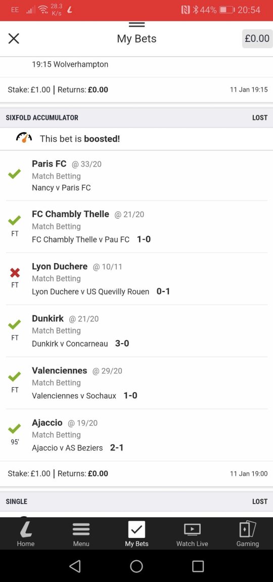 Unlucky @jiner1980!
DM us your Ladrbokes username for a £50 FREE BET on us 👍
#BestAccaAround