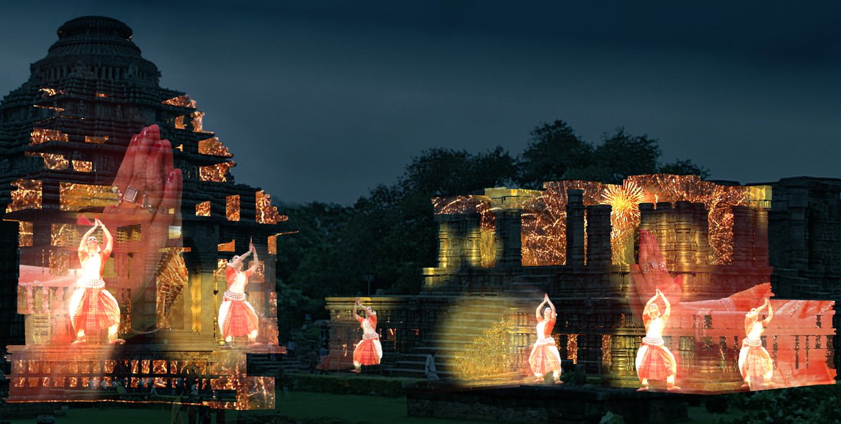 Dataton's tweet photo. #MappingMonday β Read how #TricolorIndia solved the challenge of bringing the Konark Sun Temple, a UNESCO World Heritage site, to life! The 35-minute show uses #DatatonWATCHOUT, 8 projectors & trilingual wireless audio. https://t.co/bXnFZ3Pz6Z
#projectionmapping #inspiration https://t.co/TmEiXeqC7V