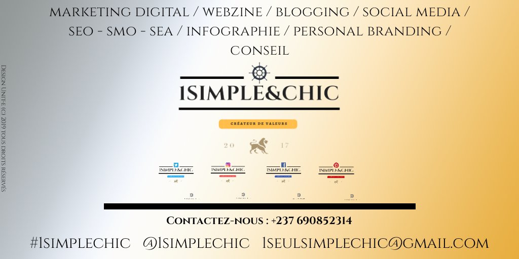 PrisoHermes's tweet photo. 1simple&amp;chic est l'agence numérique spécialisée en Marketing Digital, qui vous accompagne dans vos projets par des stratégies Inbound sur mesure. 

Boostez votre activité dès maintenant ! 
Profitez d'un Audit [ GRATUIT ] jusqu'à Vendredi 18/01

#1simplechic 
Createur de valeurs. https://t.co/IqnfCKyjE4