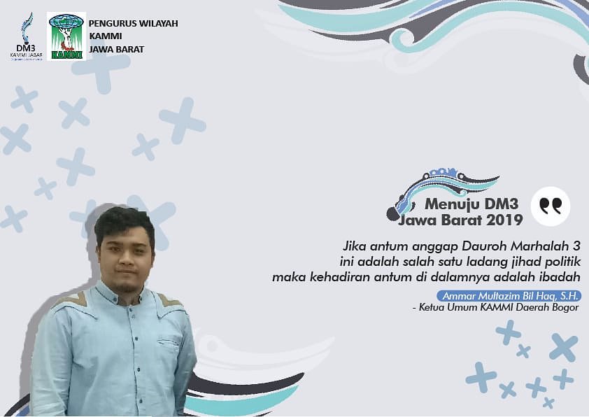 Kedatangan antum di DM3 insyaAllah membawa perbaikan khususnya kepada organisasi KAMMI dan Indonesia
.
.
Mari mulai kokohkan semangat menuju DM 3 Jawa Barat
.
.
#KAMMI
#2018DM3Jabar
#KAMMIJabar
#DM3
#SepenuhnyaIndonesia