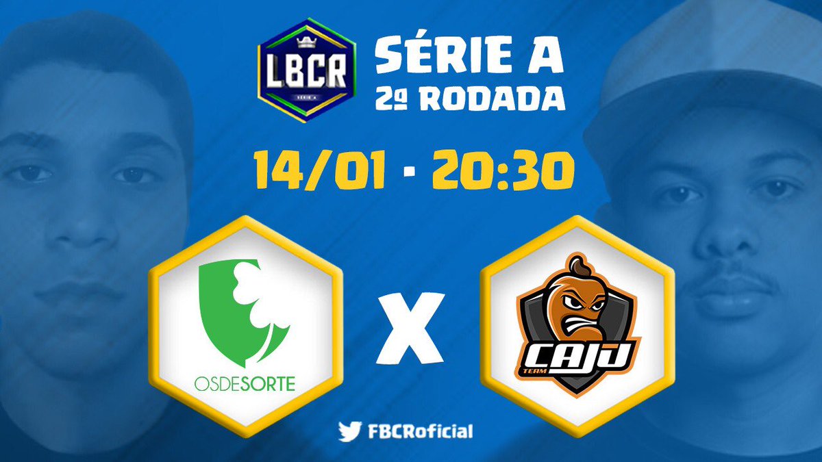 Hoje enfrentaremos @OsDeSorteTeam  pela segunda rodada da LBCR. Se liguem no @FBCRoficial para saberem onde será transmitido e bora lotar a arena!
#GoTeamCaju