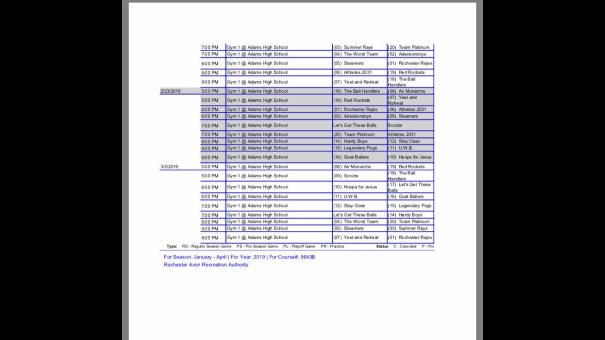 Official Schedules are here.... 👀👀