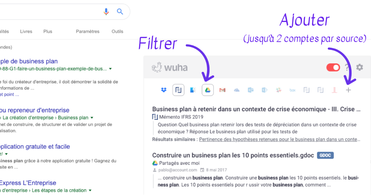 🆕 Nouveauté #1 chez <a href="/Wuhacorp/">Wuha</a> 
Dans la box sur Google, vous avez immédiatement accès 
- aux filtres de vos sources actives
- aux sources disponibles dans notre catalogue
- à l'ensemble des sources pour ajouter plusieurs comptes d'une même applications. 
buff.ly/2VKJFkM