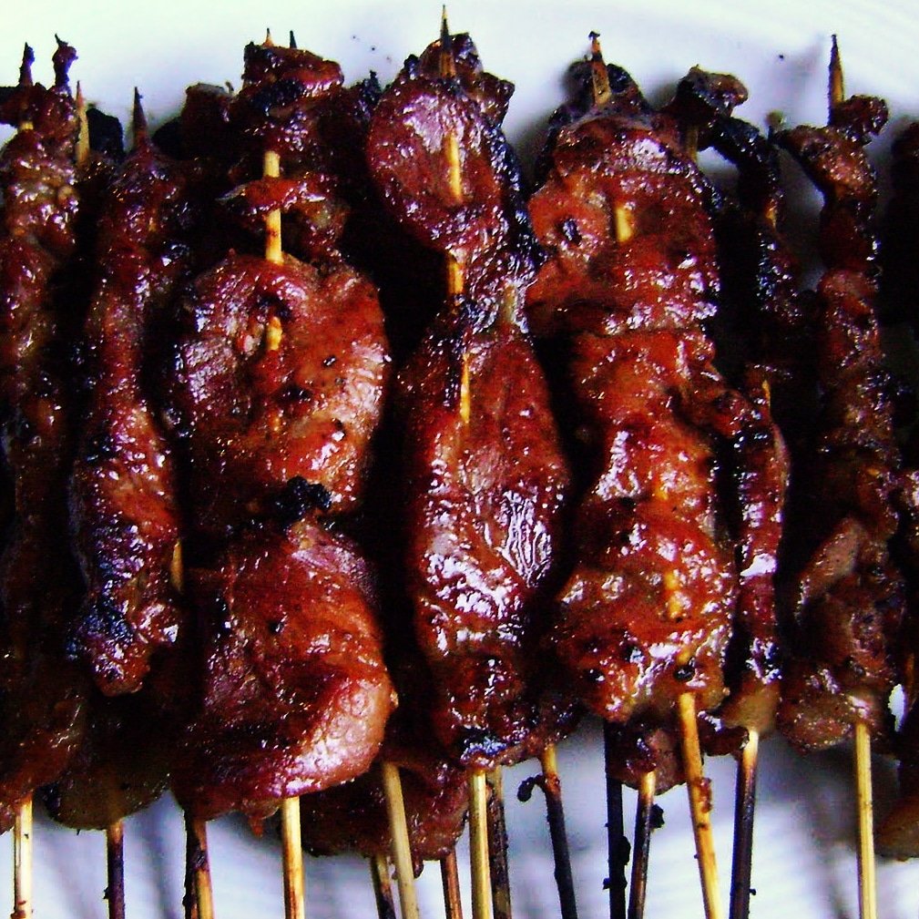 Grilled BBQ Asian pork Stix