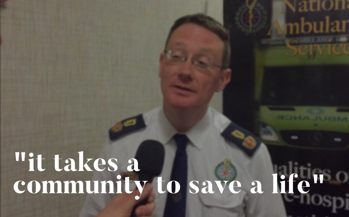Great turn out at National Ambulance HQ @NasDirector in Tallagh today at an event to acknowledge over 200 community first responder groups now live on the system.

This quote by Medical Director <a href="/AmbulanceNAS/">National Ambulance Service 🇮🇪🚑</a> Prof. Cathal O'Donnell had huge significance and has stuck in my mind.